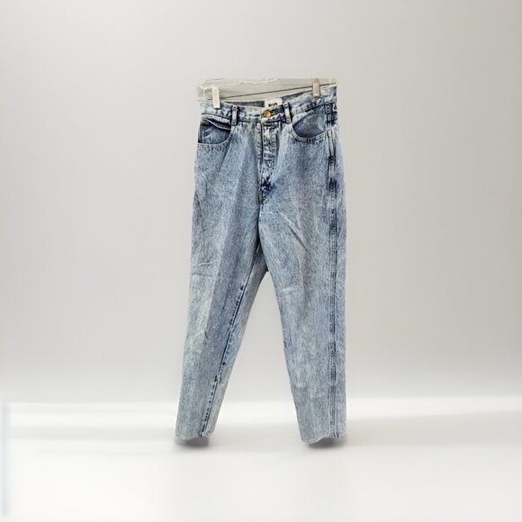 Rio By Stephen Mardon Vtg Acid Wash High Waisted Pleated Women's Jeans Sz 9 - Picture 1 of 10